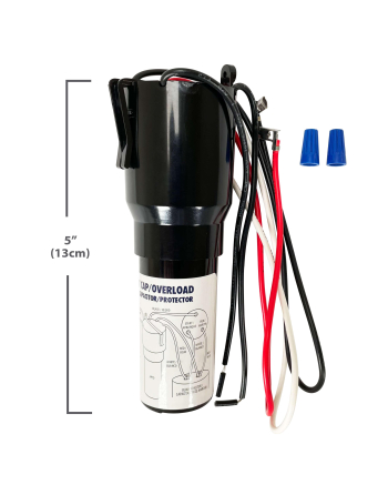Appli Parts RCO810 replacement capacitor kit 3 in 1 Solid State Hard Start Relay Capacitor and Overload for compressor size 1/12Hp to 1/5Hp 115V APTO-810