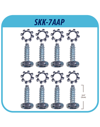 SKK-7A Appli Parts Stacking Kit Replacement Compatible with Samsung Washer Dryer Combo 27-Inch Front Load SKK-7AAP includes plastic base metal hinges and screws