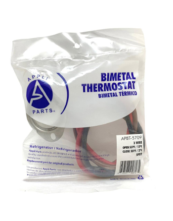 Appli Parts Bimetal 3 Wire Fan and Defrost Termination Delay Thermostat Spdt Open 55F Close 35F APBT-5709 Replaces: Bohn, Larkin, Chandler, Climate Control 5709l, 4751c, 27454 SL5709