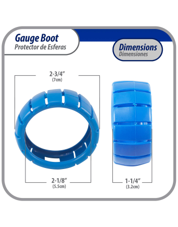 Appli Parts Protective Gauge Boots (Blue) 2.5 in. APMG-GBB