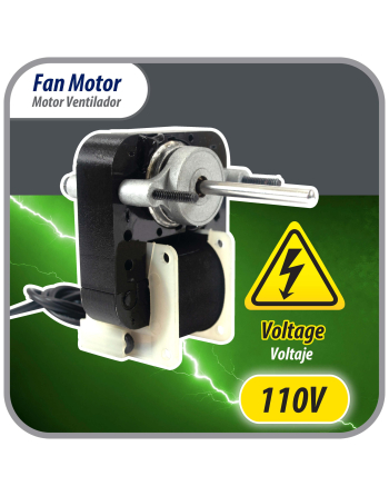Appli Parts Fan Motor Type 670 Kit 110 V 50/60hz 1/130hp 3000rpm Shaft 3/16 in by 1 1/4 in long Reversible includes Fan Blade 4 and 5.5 inch Apfm-670 Ul E479056
Ref. Nuv-670, Sm670