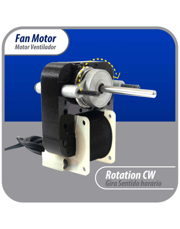 Appli Parts Fan Motor Type 670 Kit 110 V 50/60hz 1/130hp 3000rpm Shaft 3/16 in by 1 1/4 in long Reversible includes Fan Blade 4 and 5.5 inch Apfm-670 Ul E479056
Ref. Nuv-670, Sm670