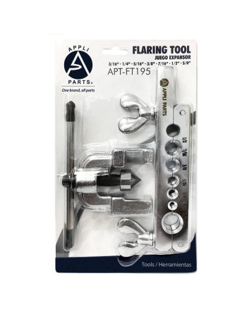 Flaring Tool 3/16, 1/4, 5/16, 3/8, 7/16, 1/2, 5/8 Appli Parts APT-FT195
Ref. Ct-195a