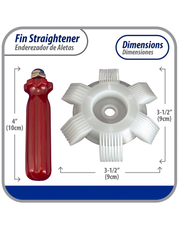 Appli Parts plastic AC fin comb straightener tool for condenser evaporator and radiator coil helps heat transfer increasing performance Fin Straightener 8,9,10,12,14,15 per inch APT-FS351
