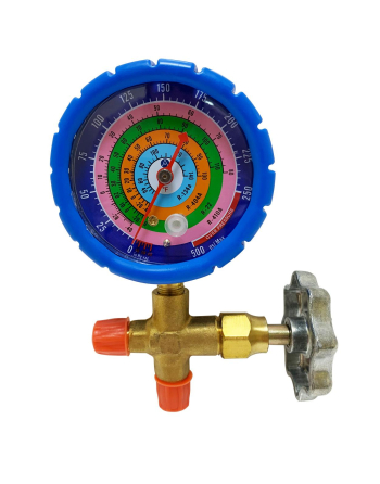 Appli Parts Analog Single Manifold Low Pressure R134/R22/R404/R410 Pressure psi Temperature Fahrenheit Scales APMG-A3L