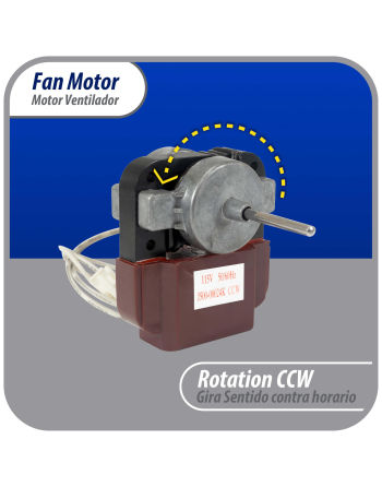 Appli Parts Fan Motor for evaporators will replace LG Samsung J500-00024K 110V 50/60Hz 0.16A 8W 2800rpm CCW Universal mount will fit any application with same ratings APFM-500 

