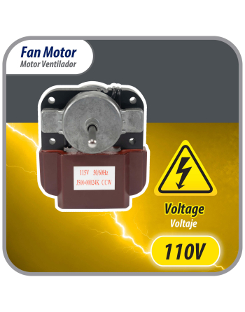 Appli Parts Fan Motor for evaporators will replace LG Samsung J500-00024K 110V 50/60Hz 0.16A 8W 2800rpm CCW Universal mount will fit any application with same ratings APFM-500 
