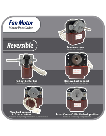 Appli Parts Fan Motor for evaporators will replace LG Samsung J500-00024K 110V 50/60Hz 0.16A 8W 2800rpm CCW Universal mount will fit any application with same ratings APFM-500 
