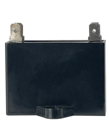 Appli Parts Fan Capacitor 6 mfd (microfarads) uf 250 VAC 4 Terminal Connections compatible with any brand within the same range of capacitance 1-7/8in Width 3/4in Depth 1-3/4in Height CAP-6-250