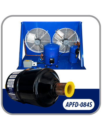 Appli Parts liquid line refrigerant ac filter dryer hvac refrigeration 084S 1/2 in ODF Sweat connection universal unidirectional 6 in long 2 in wide APFD-084S

