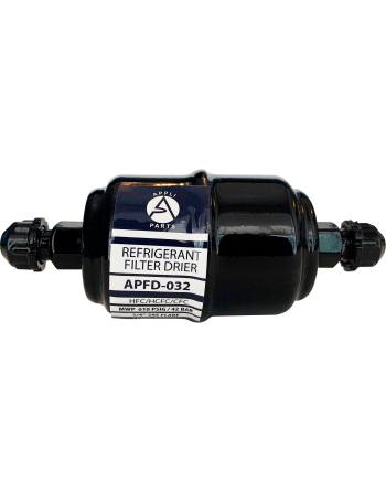 Appli Parts liquid line refrigerant ac filter dryer hvac refrigeration 032 1/4 in SAE Flare connection universal unidirectional 4-1/2 in long 1-3/4 in wide APFD-032
