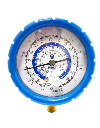Appli Parts Replacement Analog Manifold Gauge Low R600 Dual Pressure psi Bar and Temperature Fahrenheit Celsius Scales Apmg-Ga4l