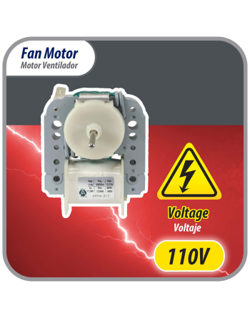 Appli Parts Evaportator Fan Motor replacement for original part numbers WR60X30349, WR60X190, WR60X182 and others 110V 50/60Hz 0.21A 11.5W CCW 3000rpm APFM-317
