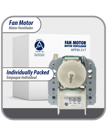 Appli Parts Evaportator Fan Motor replacement for original part numbers WR60X30349, WR60X190, WR60X182 and others 110V 50/60Hz 0.21A 11.5W CCW 3000rpm APFM-317
