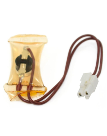 Appli Parts Bimetal Thermostat 2 Wire, Open 48 F and Close 28 F, 1 Plug, brown and brown colored wires, Model APBT-R3003P, Reference BIM-3003 / Thermodisc