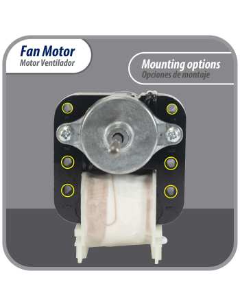 Appli Parts condenser Fan Motor universal replacement 110V 50/60Hz 0.25A 13W CCWSE 3000rpm substitutes NUV-4680 4680JB1026C and other original parts APFM-4680