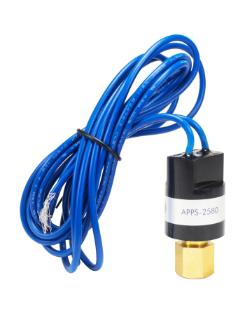 Appli Parts Pressure control switch Low Open 25 psi Close 80 psi 39-3/8in cable SPST 1/4in female connection Automatic Reset universal air conditioning applications APPS-2580