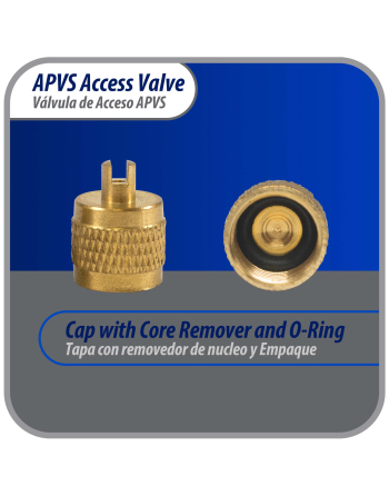 Appli Parts 10 Pack Access Schrader Valve 1/4 SAE x 1/8 OD x 2 inch Copper Stem with Valve Core and Cap with gasket and core remover for AC and refrigeration systems APVS-14182K10