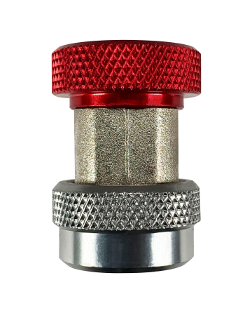 Appli Parts Quick Coupler for Automotive A/C Charging and Service R-134 High Red 1/4 in. Bronze Adapter Apqc-134h