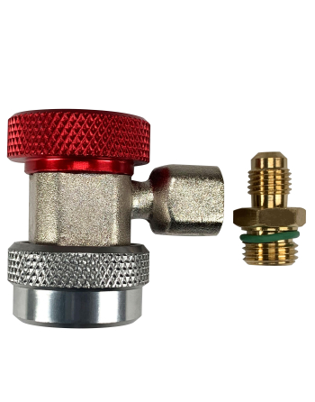 Appli Parts Quick Coupler for Automotive A/C Charging and Service R-134 High Red 1/4 in. Bronze Adapter Apqc-134h