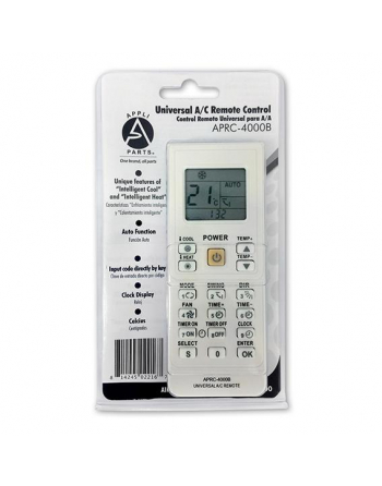 Appli Parts Universal A/C Remote Control, 1.5 in LCD Celsius (4.000 Frequencies) APRC-4000B