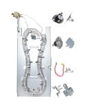3387747 Appli Parts Heating Element Kit Replacement for Whirlpool Dryers and other models Includes 1 x 3387747 dryer heating element 1 x Thermostat 279816AP 1 x 279973AP and 3392519AP Thermal Fuse
