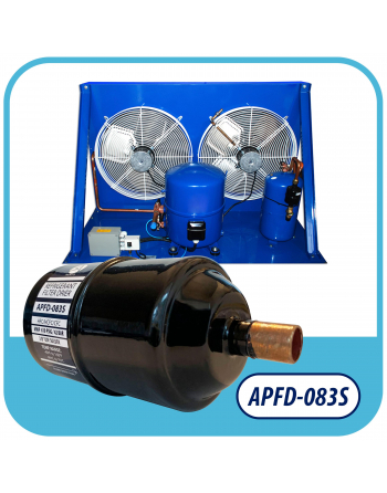 Appli Parts liquid line refrigerant ac filter dryer hvac refrigeration 083S 3/8 in ODF Sweat connection universal unidirectional 5-1/2 in long 2 in wide APFD-083S
