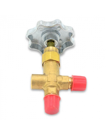 Appli Parts Single Manifold Valve for refrigeration and air conditioning 1/4 in connections Hi or Low pressure Gauge and hose purchase separately APMG-1B