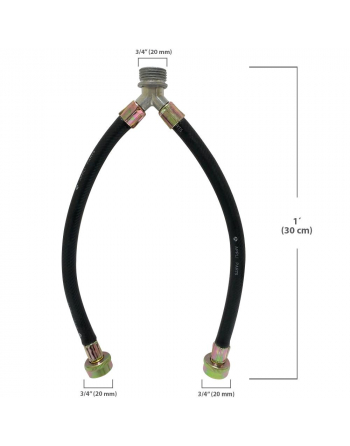 Appli Parts Washing Machine Inlet Hose Y Mixer 1 Ft. W/Gasket 3/4 Male X 3/4 Female Fitting (Straight/Straight) APIH-1234Y Our Products Are Designed And Produced According To Strict High Standards