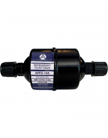 Appli Parts liquid line refrigerant ac filter dryer hvac refrigeration 165 5/8 in SAE Flare connection universal unidirectional 6 in long 3 in wide APFD-165

