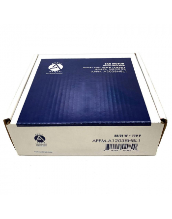 Appli Parts Axial 110v muffin fan 50/60Hz 0.24/0.23A 22/21W 90/100CFM 2600/3000rpm 42/44dB 120x120x38mm replacement for cooling and ventilation APFM-A12038HBL1