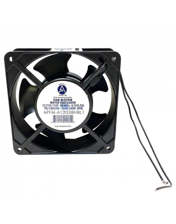 Appli Parts Axial 110v muffin fan 50/60Hz 0.24/0.23A 22/21W 90/100CFM 2600/3000rpm 42/44dB 120x120x38mm replacement for cooling and ventilation APFM-A12038HBL1