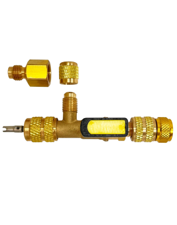 Appli Parts Valve Core Extractor Remover Tool with 1/4 to 5/16 in port adaptor APT-VCR