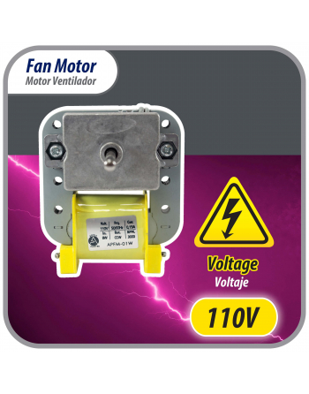 Appli Parts refrigerator evaporator Fan Motor replacement for original part numbers NUV-01W, RE-01WQSZE and others 115V 50/60Hz 8W 0.15A 3000rpm CCW rotation APFM-01W 
