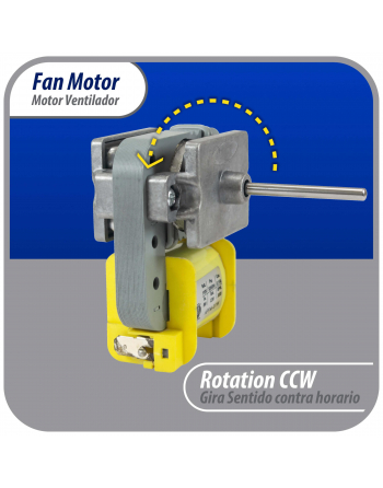 Appli Parts refrigerator evaporator Fan Motor replacement for original part numbers NUV-01W, RE-01WQSZE and others 115V 50/60Hz 8W 0.15A 3000rpm CCW rotation APFM-01W 
