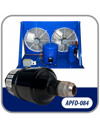 Appli Parts liquid line refrigerant ac filter dryer hvac refrigeration 084 1/2 in SAE Flare connection universal unidirectional 6 in long 2 in wide APFD-084