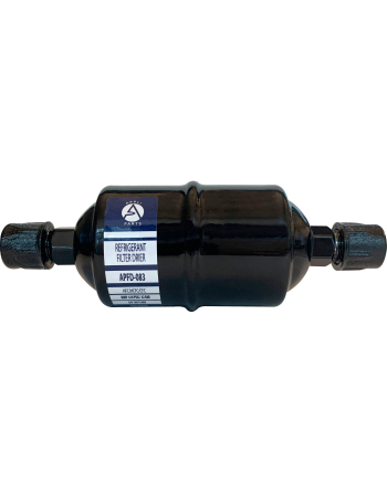 Appli Parts liquid line refrigerant ac filter dryer hvac refrigeration 083 3/8 in SAE Flare connection universal unidirectional 6-1/2 in long 2 in wide APFD-083

