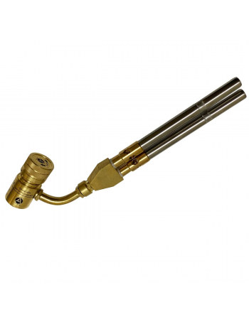 Appli Parts APHT-1D2 Double Burner Hand Torch for Soldering Brazing with Map or Propane Fuel Swivel Tip for uses in plumbing refrigeration air conditioning and more
