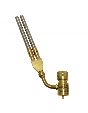 Appli Parts APHT-1D2 Double Burner Hand Torch for Soldering Brazing with Map or Propane Fuel Swivel Tip for uses in plumbing refrigeration air conditioning and more
