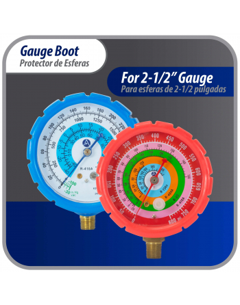 Appli Parts Protective Gauge Boot kit for 2.5 in manifold gauge Red for High pressure and Blue for Low pressure APMG-GBK