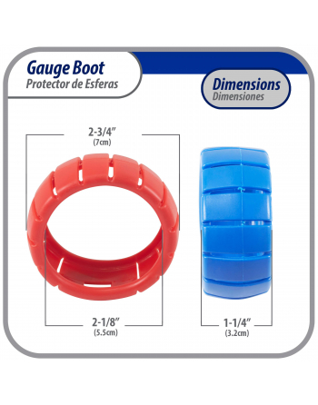 Appli Parts Protective Gauge Boot kit for 2.5 in manifold gauge Red for High pressure and Blue for Low pressure APMG-GBK
