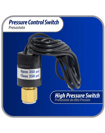 Appli Parts Pressure control switch Hi Open 350 psi Close 250 psi 39-3/8in cable SPST 1/4in female connection Automatic Reset universal air conditioning applications APPS-350250