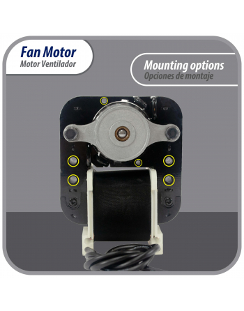 Appli Parts Fan Motor Type 672 Kit 220 V 1/130hp 3000rpm 50/60hz includes Fan Blade 4 and 5.5 inch APFM-672 Ref. Nuv-672