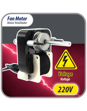 Appli Parts Fan Motor Type 672 Kit 220 V 1/130hp 3000rpm 50/60hz includes Fan Blade 4 and 5.5 inch APFM-672 Ref. Nuv-672