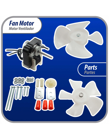 Appli Parts Fan Motor Type 672 Kit 220 V 1/130hp 3000rpm 50/60hz includes Fan Blade 4 and 5.5 inch APFM-672 Ref. Nuv-672