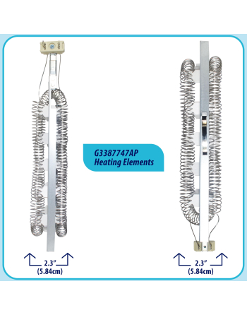 3387747 Appli Parts dryer Heating Element part number 3387747AP replaces original parts from other brands electric dryers
