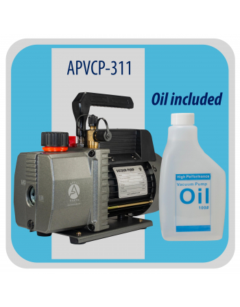 Appli Parts ac Vacuum Pump 3.0 CFM 1/4 HP 1 Stage 115 Volts 60 Hz for Heating Air Conditioning and Refrigeration Systems for Home and Auto Applications APVCP-311