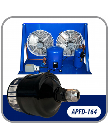 Appli Parts liquid line refrigerant ac filter dryer hvac refrigeration 164 1/2 in SAE Flare connection universal unidirectional 7 in long 3 in wide APFD-164
