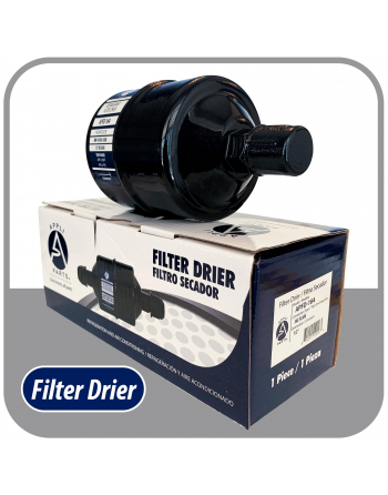 Appli Parts liquid line refrigerant ac filter dryer hvac refrigeration 164 1/2 in SAE Flare connection universal unidirectional 7 in long 3 in wide APFD-164
