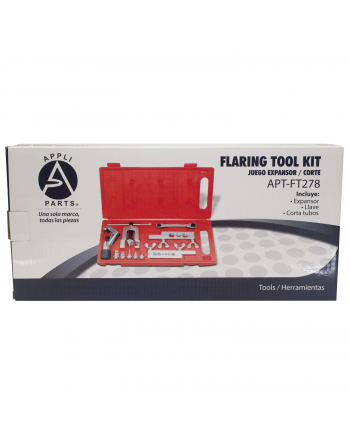 Appli Parts professional Flaring tool kit and swage tool kit for copper plastic aluminum pipe and other soft metal tube with cutter and ratchet wrench for HVAC and other applications APT-FT278